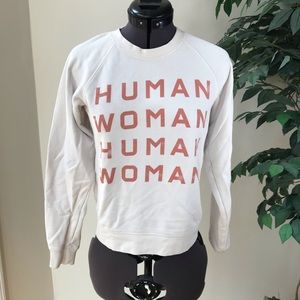 Everlane 100% Human Woman long sleeve crew neck XS